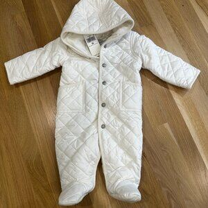 Polo by RALPH LAUREN Baby Hooded Barn Bunting (Size 6M in off-white)